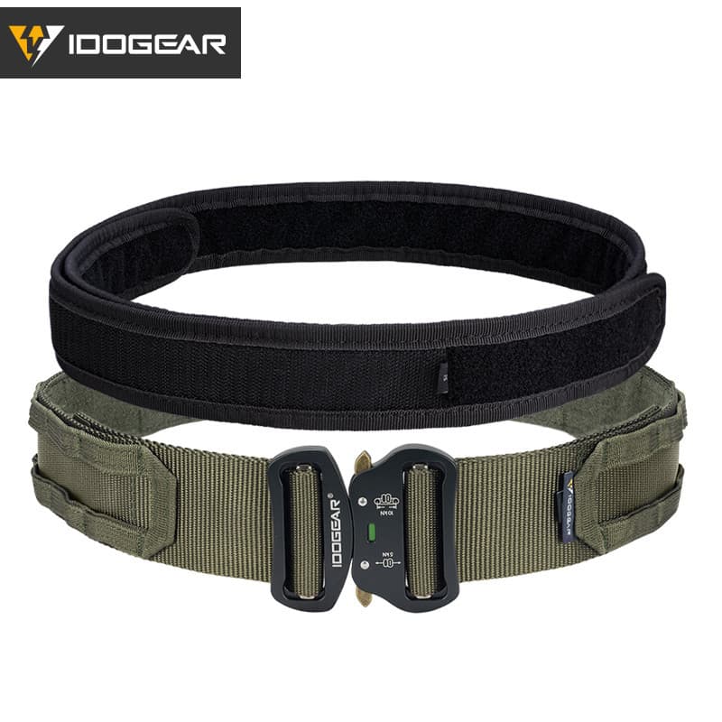 IDOGEAR (2 ") Cinto Tático Fivela De Metal Molle Masculino Cintos De Náilon Ajustável Diário 3414
