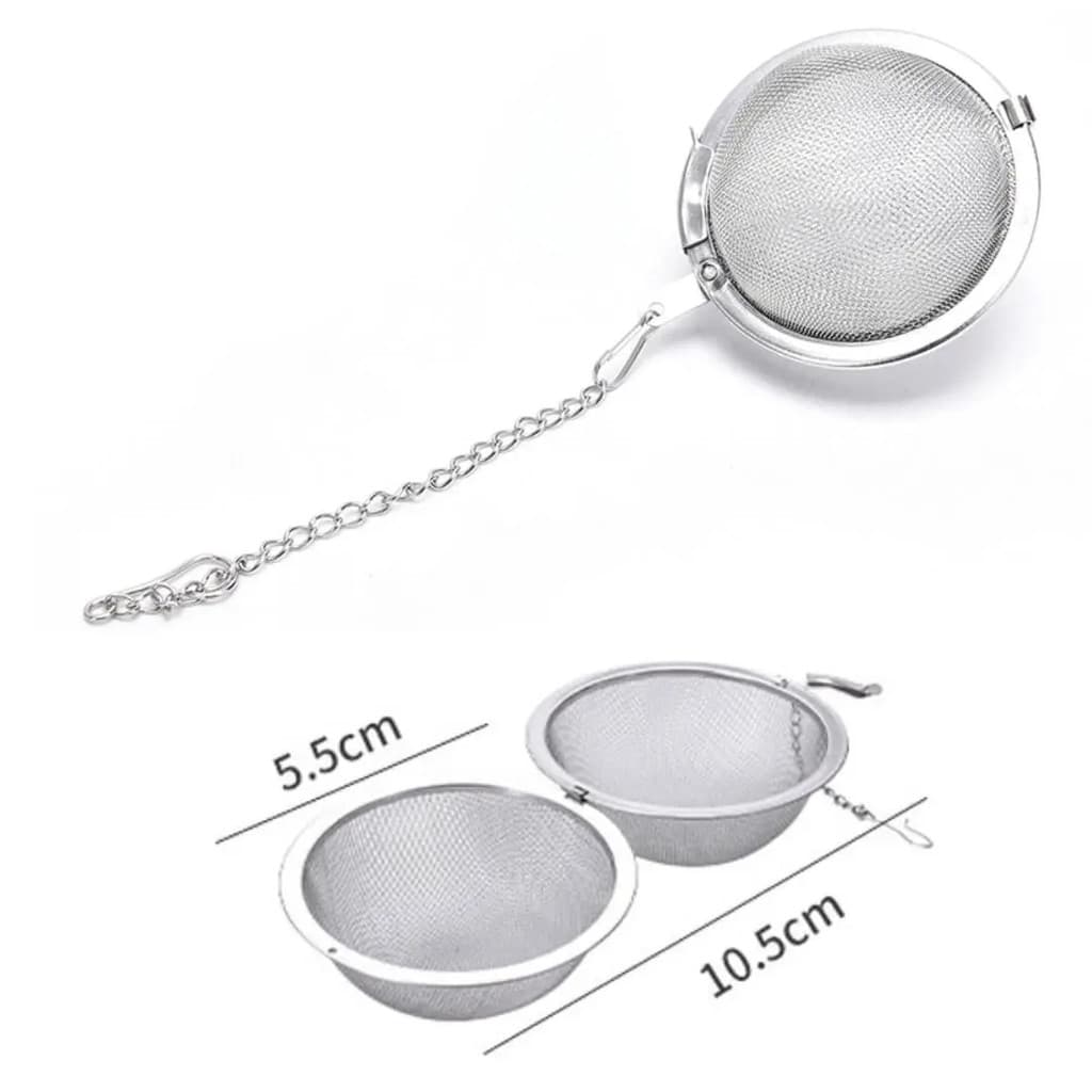 Filtro Para Chá Em Capsula Infusor De Chá em Aço Inoxidável Tam 5,50cm