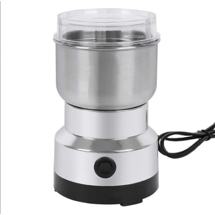 Moedor de café elétrico, moinho de grãos de aço inoxidável, moinho de farinha doméstica
