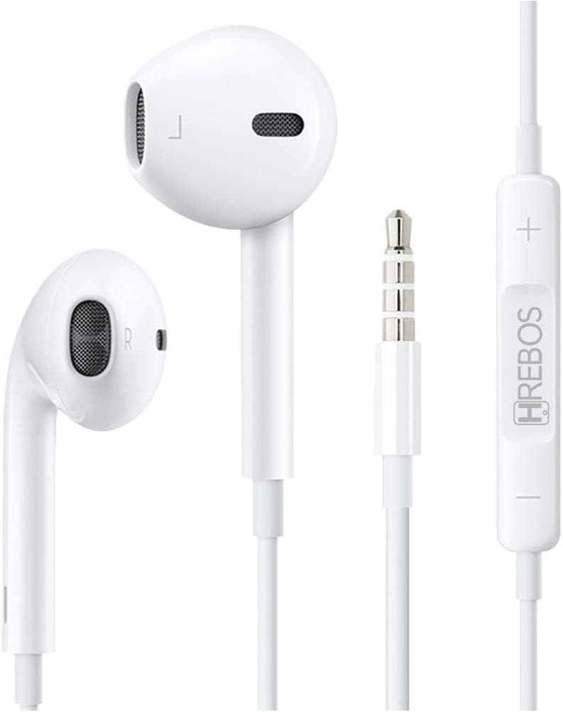 Fone De Ouvido com fio BRANCO  Conector P3 Fone com Microfone original Estéreo Para Celular