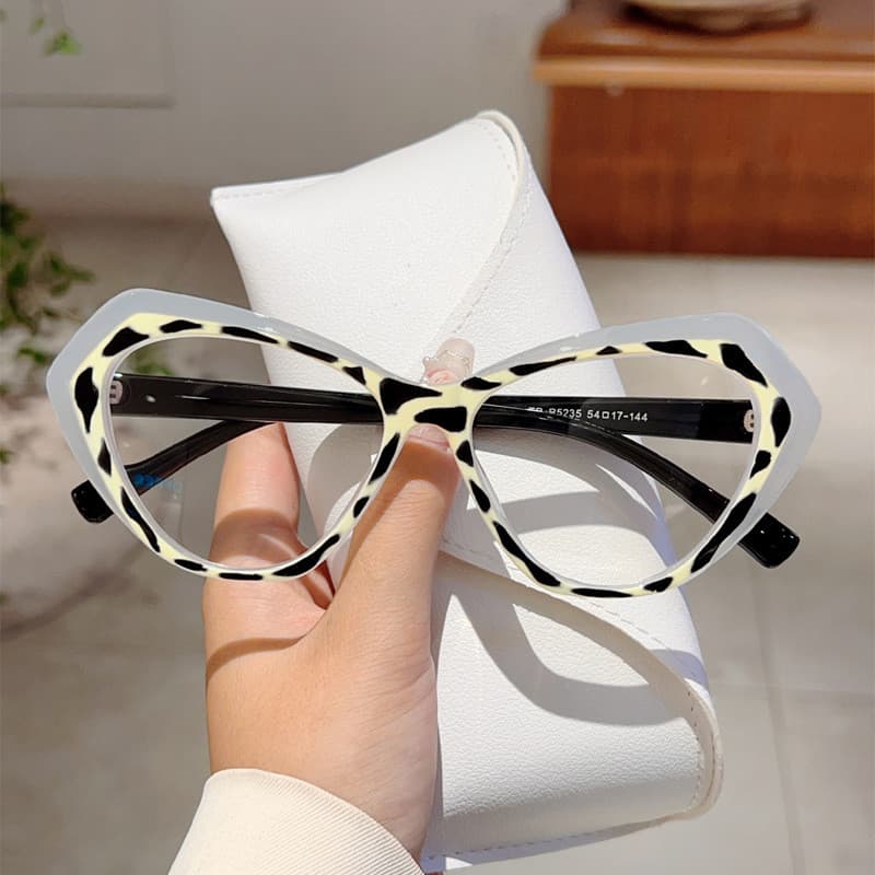 Óculos de Sol Femininos Estilo Olho de Gato, Nova Moda, Armação Multicolorida, Design Elegante e Moderno, Óculos com Blo
