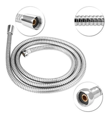 Ducha Higiênica Metal Gatilho Mangueira 1,20 M Sem Registro Cor Prateado Duckly