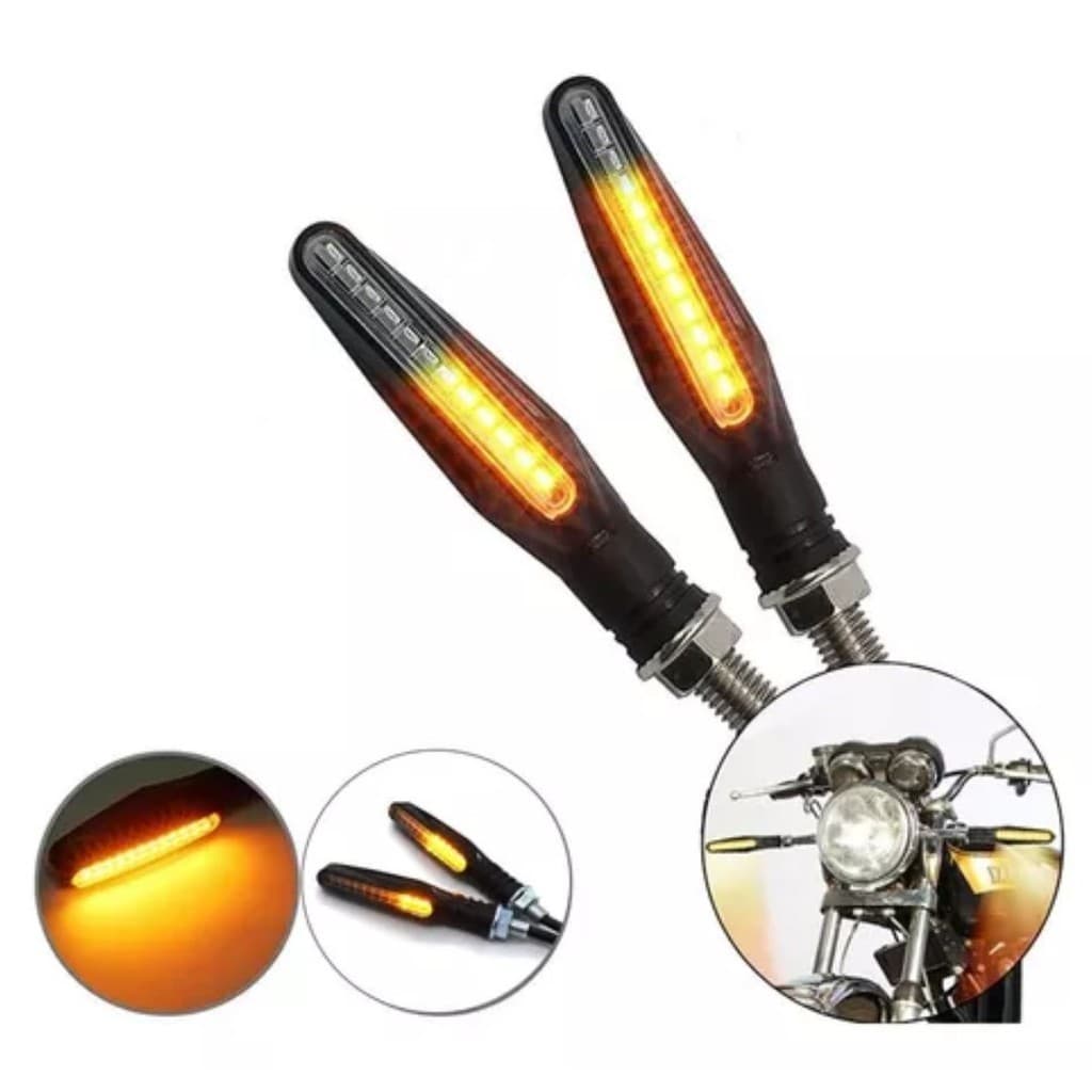 Par Pisca Pisca Seta Led Moto Universal Modelo LED Slim Palito