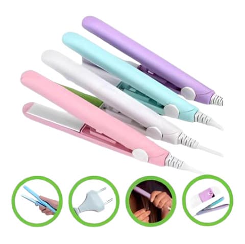 Mini Chapinha Cabelo Portátil Bivolt  - Liso(Cores Sortidas)