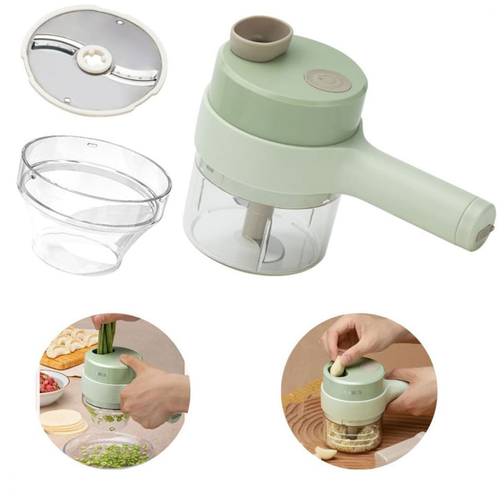 Cortador De Legumes Elétrico Portátil com USB