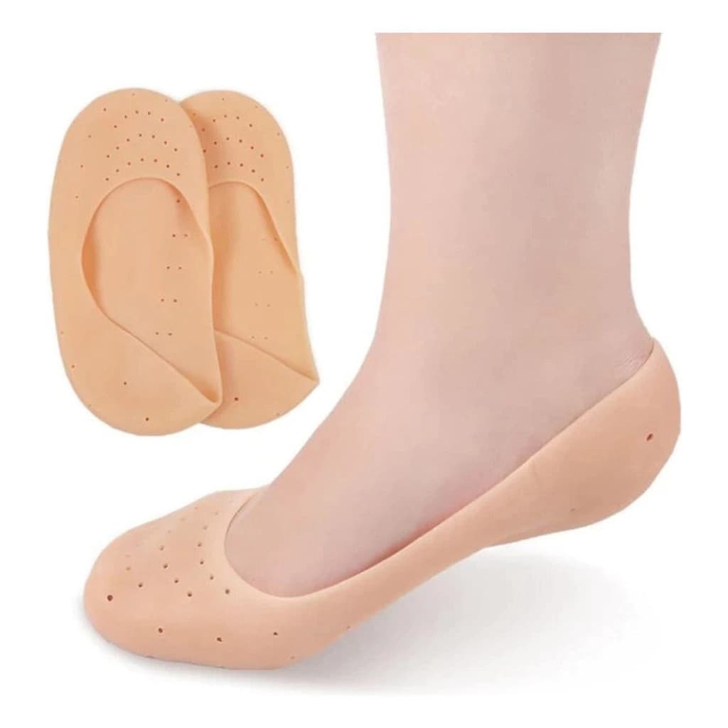 Sapatilha de Silicone Meia Gel Hidratante Para Pés Rachados Ressecados Conforto para seus Pés