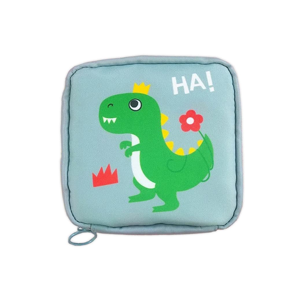 Necessaire Feminina Porta Absorvente Cosméticos Pequeno Azul