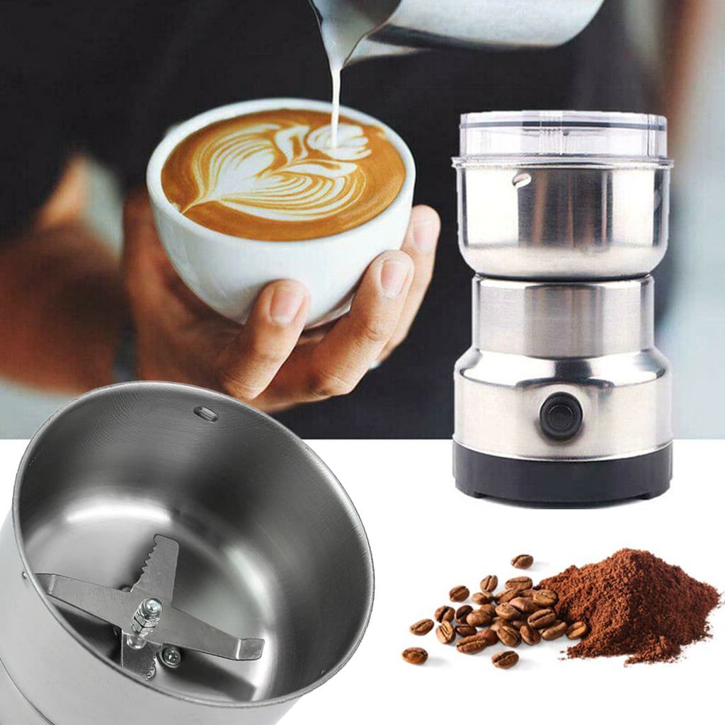 Moedor Triturador De Café Sementes Elétrico Aço Inox 220V