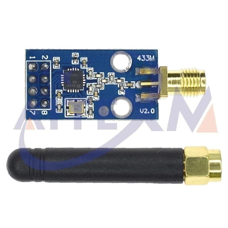 CC1101 433MHz Módulo Sem Fio Com Antena SMA Transceptor Para Arduino