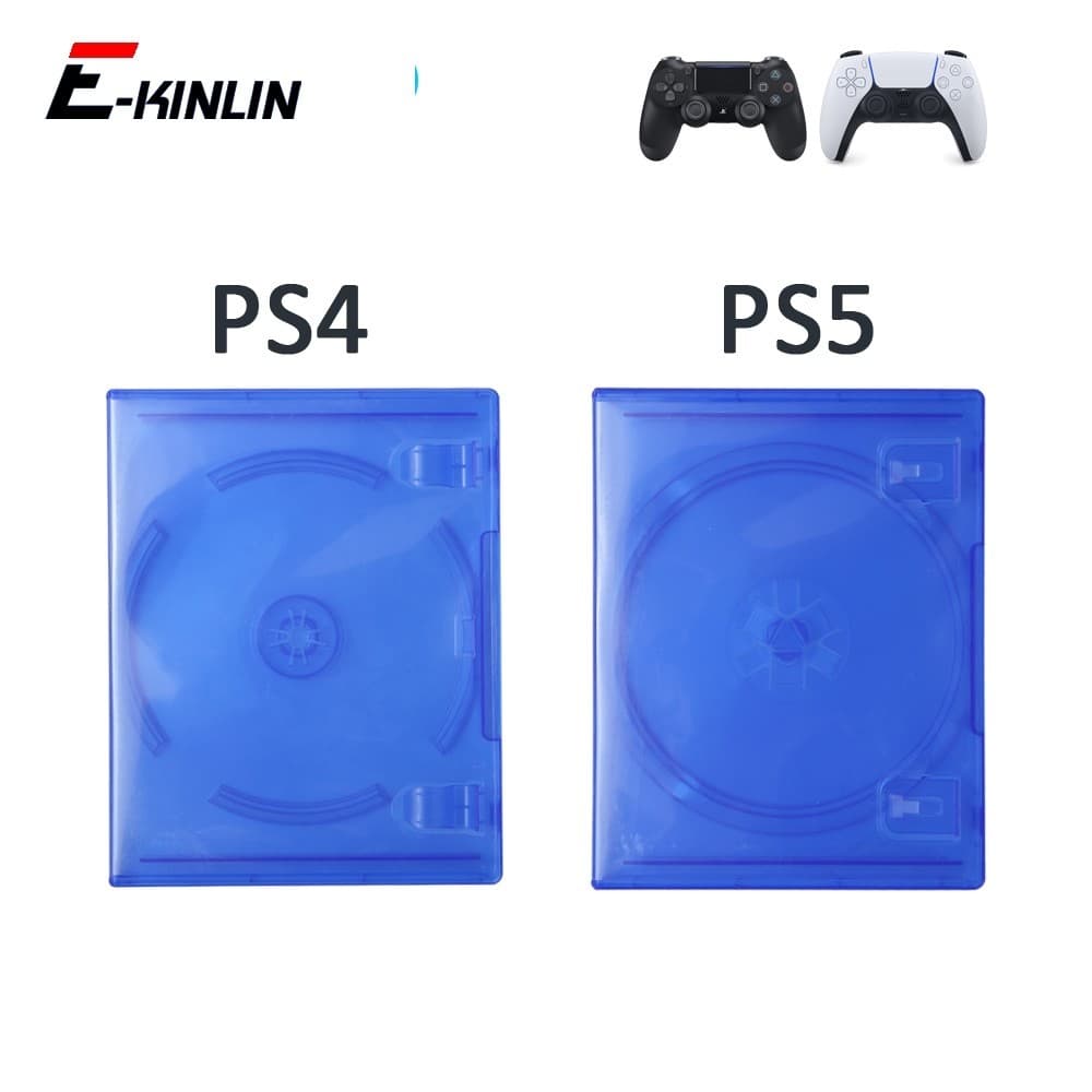 Caixa De Jogo De CD Capa Azul Protetora Suporte De Disco DVD Discos Armazenamento Para Sony Playstation 4 5 PS4 PS5