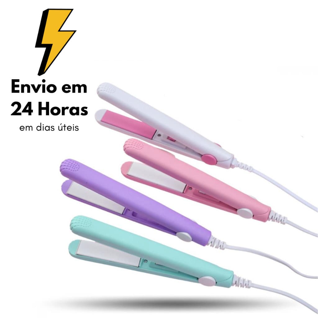 Mini Chapinha Prancha De Cabelo Portátil