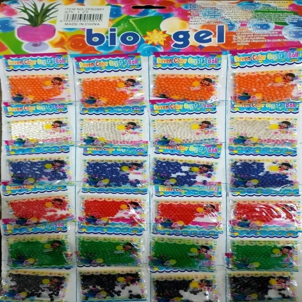 Bolinha De Gel Cresce na Água 24 pacotinhos
