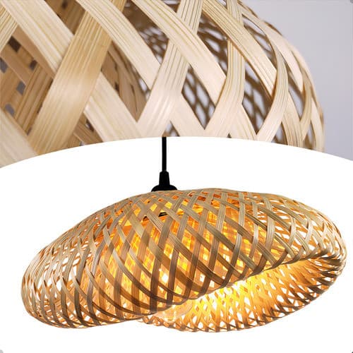 Lustre Pendente Bambu Natural Gourmet Cozinha Sala Varanda