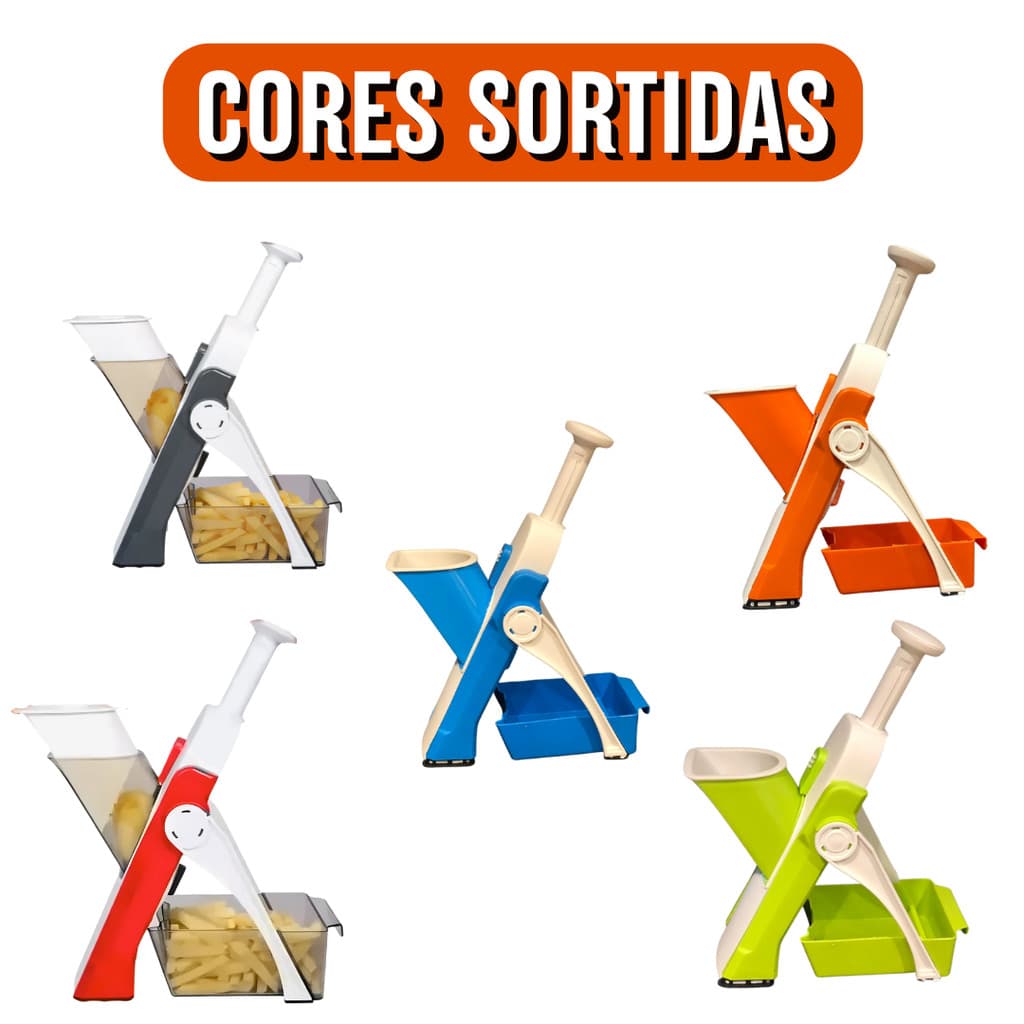 5 EM 1 CORTADOR de Legumes Multifuncional -  (Cores Sortidas)