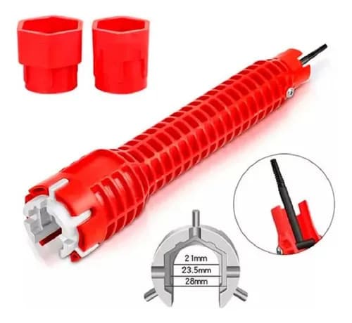 Chave Grifo Hidráulica Multifuncional 8 Em 1 Com Nível Shark Blue