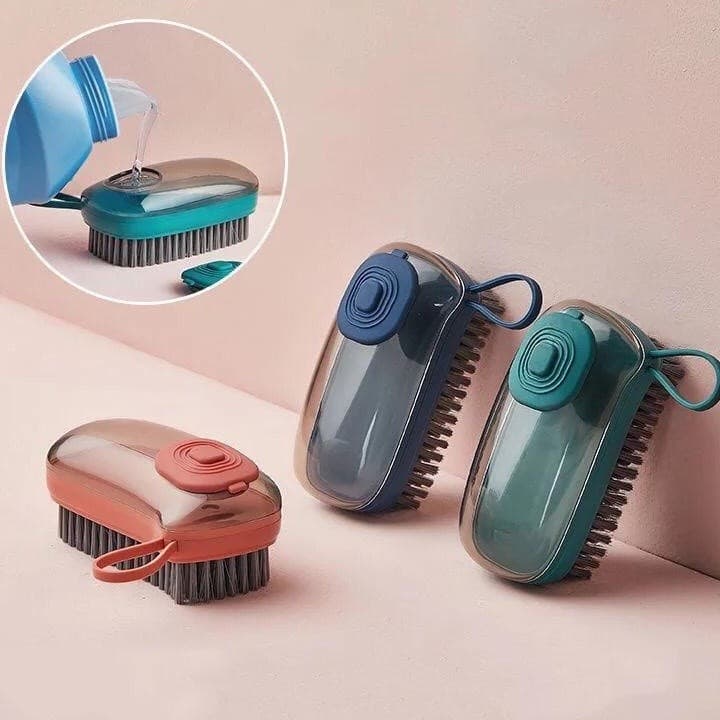 Escova De Limpeza Dispenser Hidráulico Multifuncional/Para Lavar Roupa Com Cerdas Macias Automática Leve