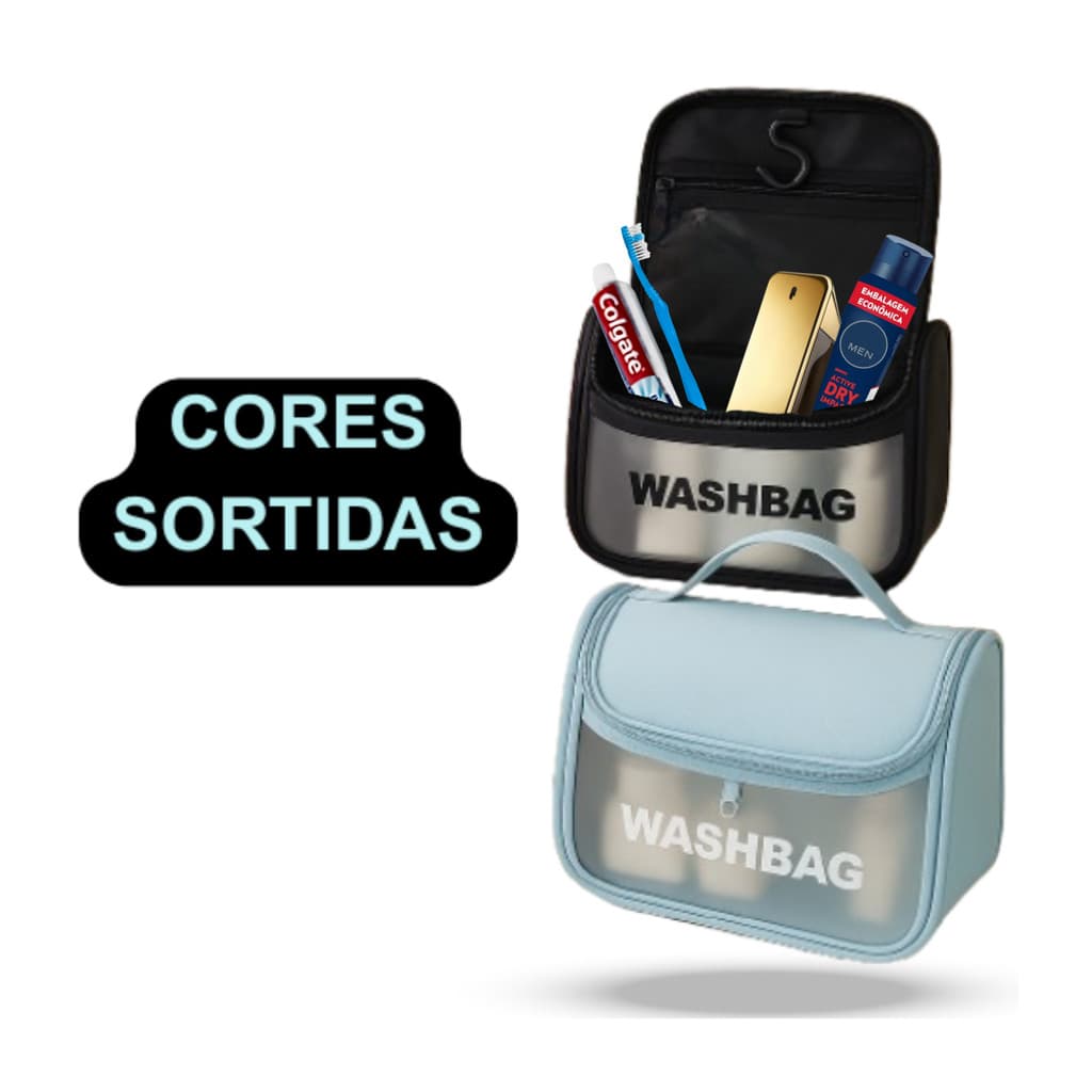 Azul ou Preta - Necessaire Bolsa para Viagem e Acessórios - BM-B556