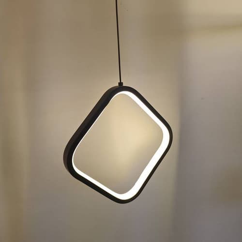 Luminária Pendente Lustre Teto Moderno Led Oval