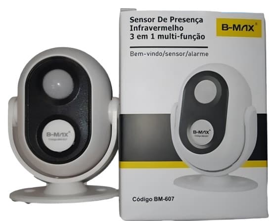Sensor de Presença Campainha Alarme BM-607