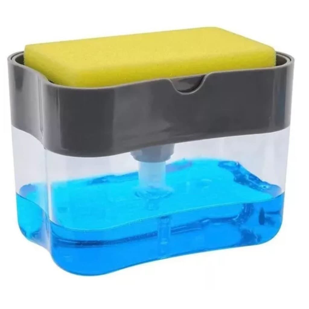 Dispenser Colocar Sabão 2x1 Detergente Suporte Porta Bucha Esponja