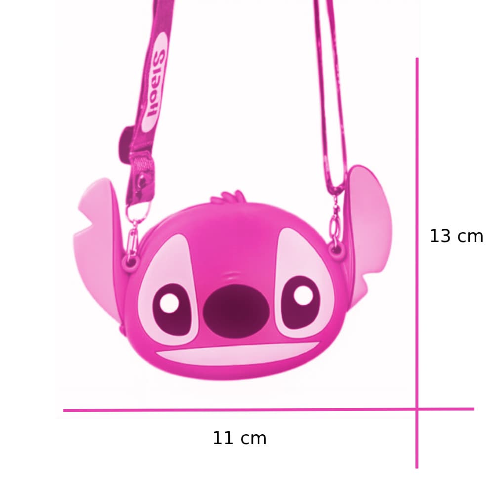 Mini Bolsa Infantil Transversal Ajustável Silicone