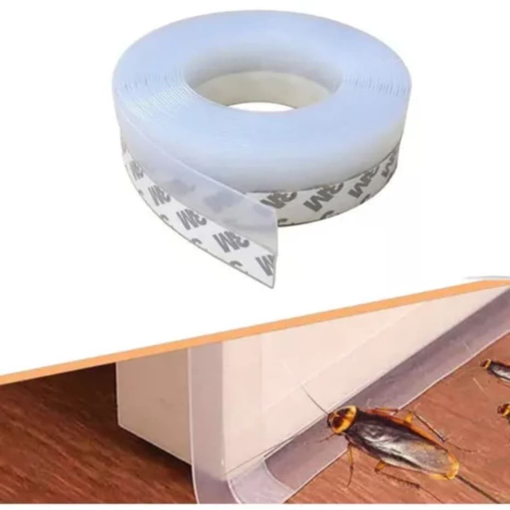 Kit 2 Fitas veda fresta porta transparente 1,80 cm