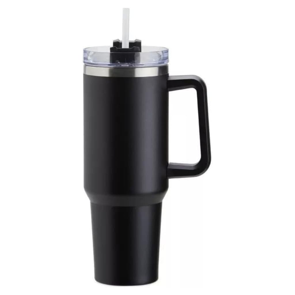 Copo Térmico 1200ml Liso Bebida Quente Frio - Preto