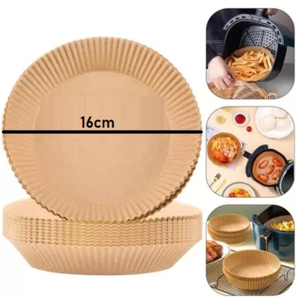 Forma Descartável para Air Fryer 16cm 50UND