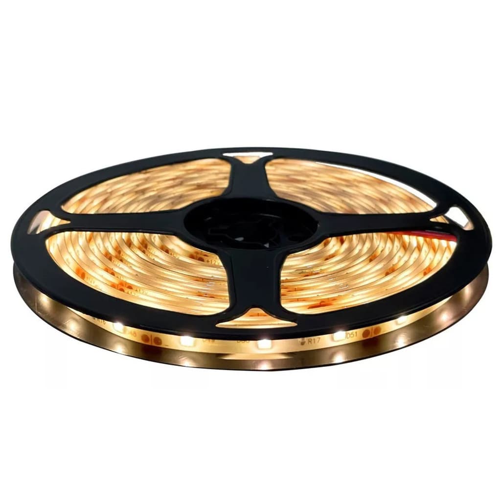 Fita Led Rolo 5m 300 Leds Silicone Iluminação Decoração Cor:Branco Quente