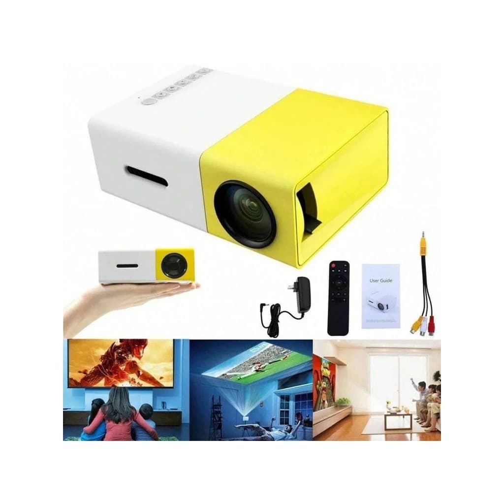 Mini Projetor LED 1080p: Cinema Portátil em Suas Mãos!