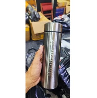 Personalizado - Garrafa Térmica com LED e Termômetro (500ml) - Prata
