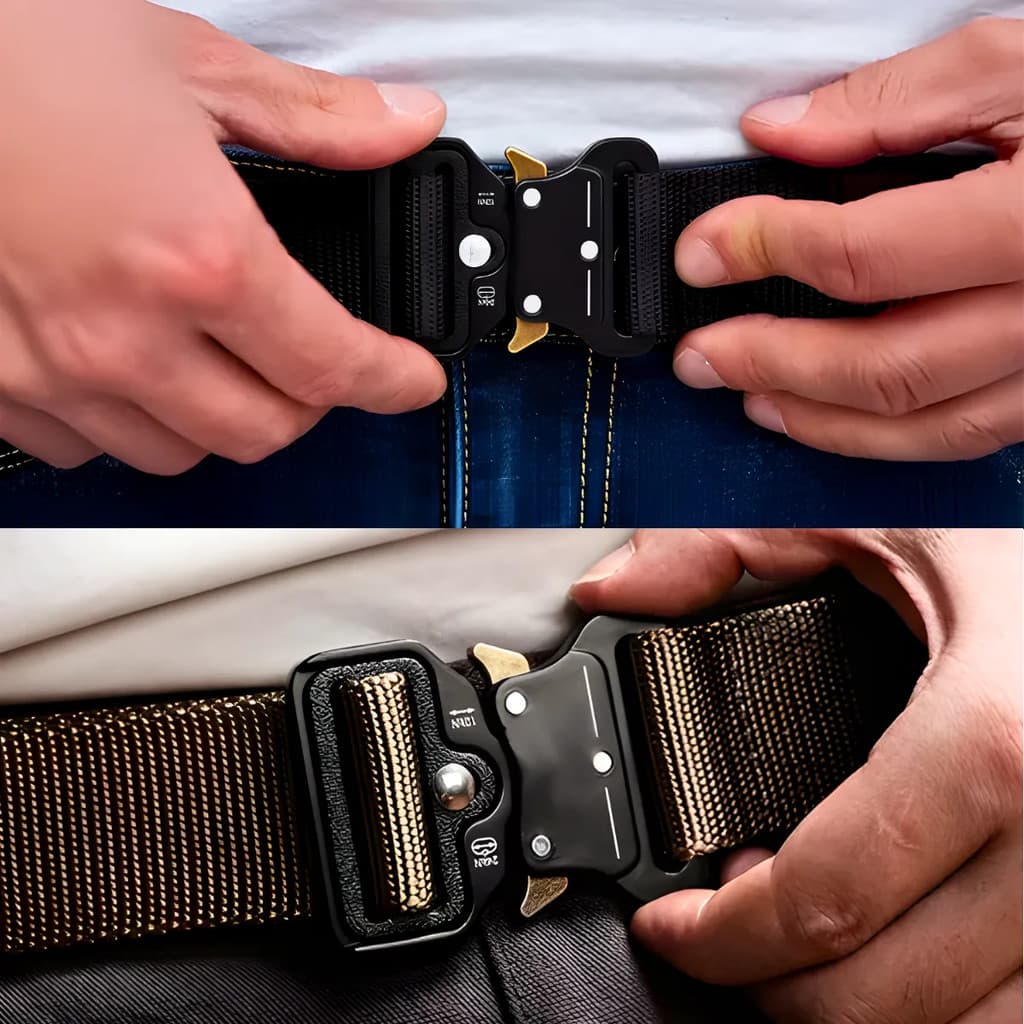 Cinto Tático Militar Com Fivela De Metal Masculino Dia a Dia