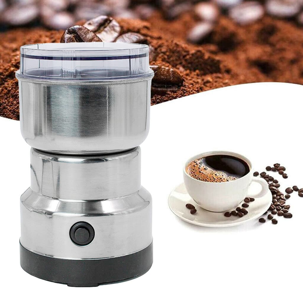 Moedor de Café e Grãos Elétrico 110V – Lâmina Inox, Alta Potência