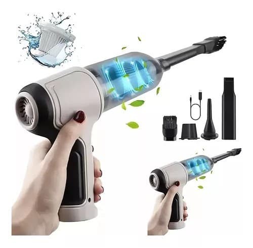 Aspirador Portátil Potente Bivolt Funções de Sopro e Sucção para Limpeza Completa e Prática Para Casa e Carro
