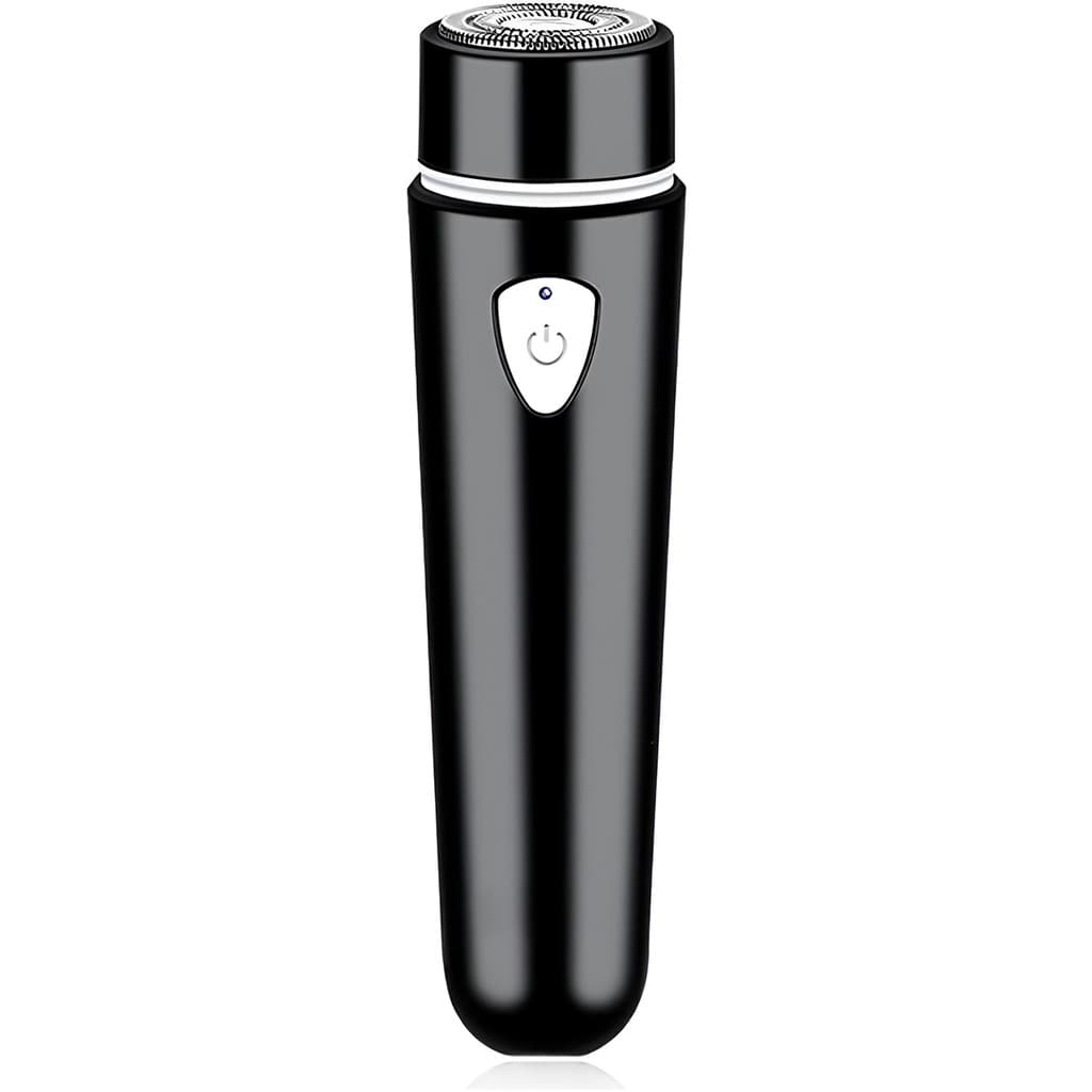 Mini Barbeador Elétrico Portátil Bivolt para Barba Cor Preto