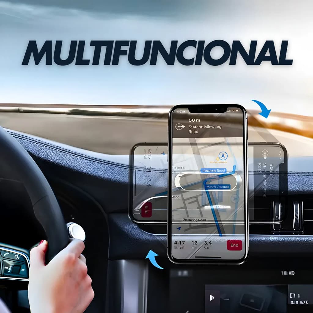 Suporte Magnético Ímã Para Celular móvel para carro Prático e Fácil de USAR