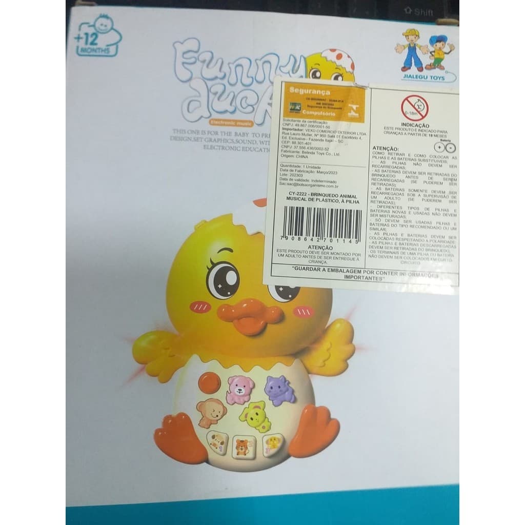 PINTINHO COM TECLADO MUSICAL INFANTIL