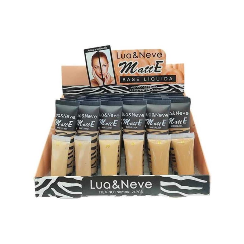 Base Líquida Lua&Neve - Cobertura Intensa, Resistente à Água e Fixação Eficaz LN02196