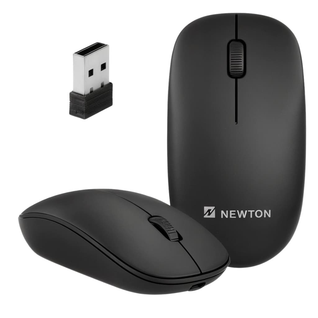 Mouse Sem Fio Simples e Discreto PRETO NMS-007