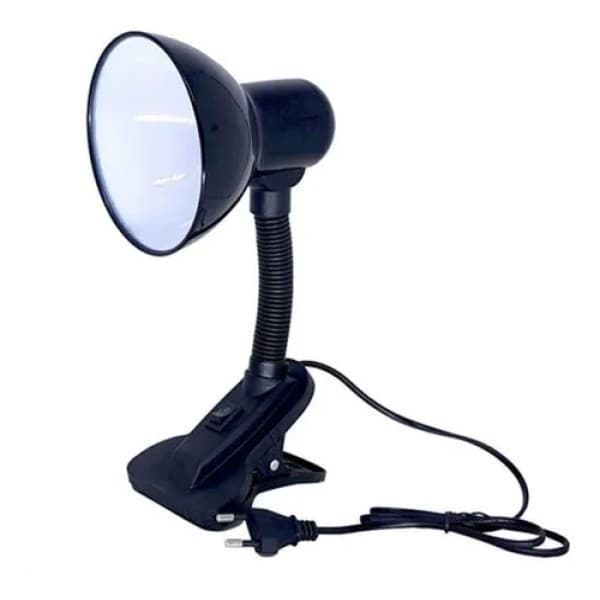 Luminaria de mesa com Garra Presilha Articulavel Abajur