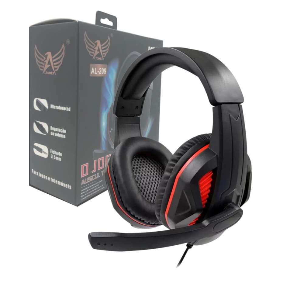 Fone Gamer com Microfone Ajustável - Altomex AL-209