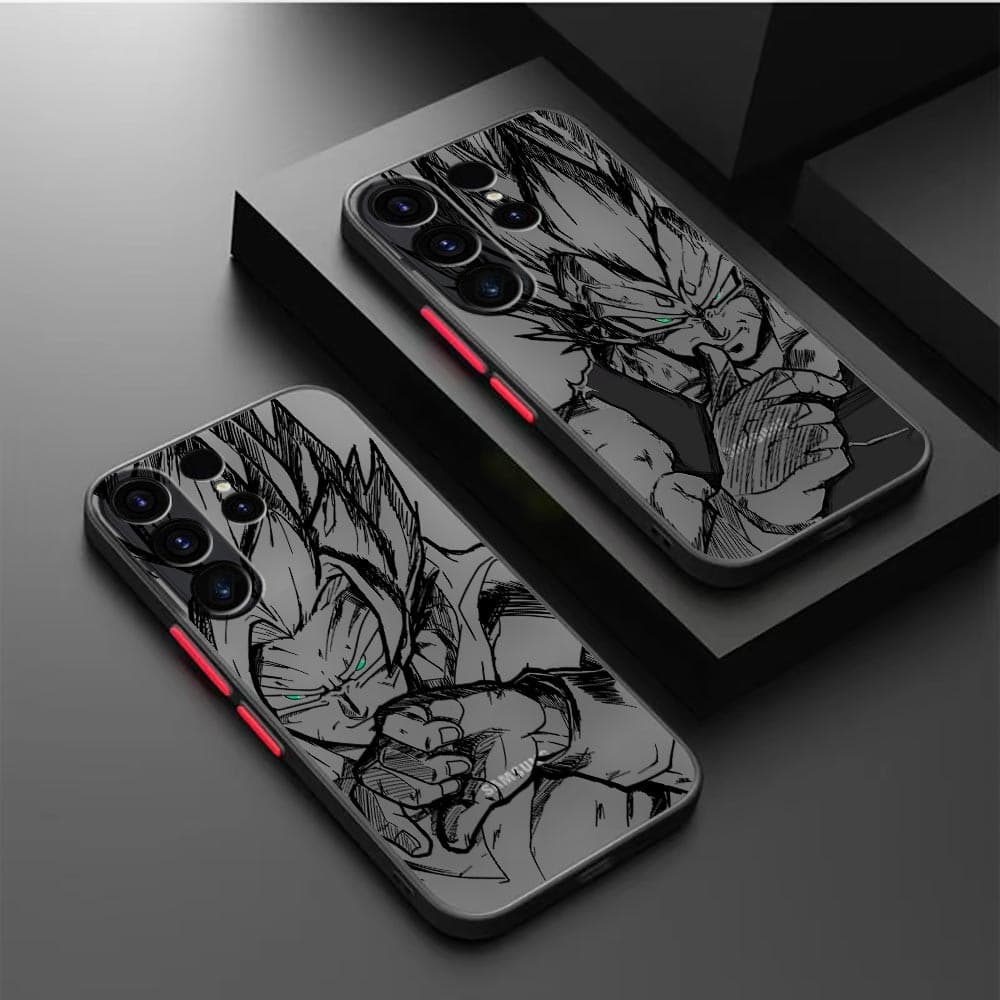 Comic D-Dragon Ball Vegeta Goku Hot Cool Matte Capa De Telefone Móvel Para Samsung S25 S24 ULTRA PLUS S23FE NOTE20 PRO N
