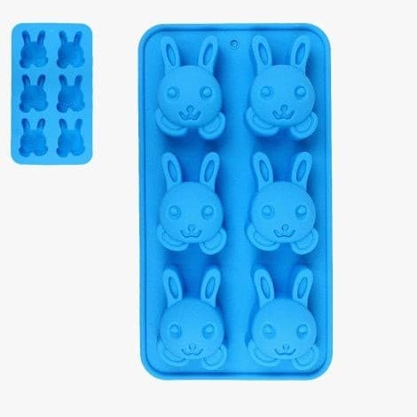 Forma Para Chocolate Silicone Coelhos Decorados