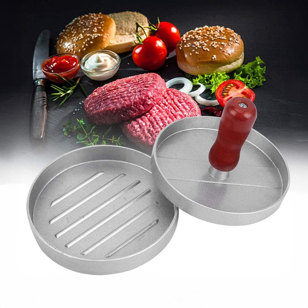 Forma Para Hamburguer Caseiro Gourmet Modelador Alumínio