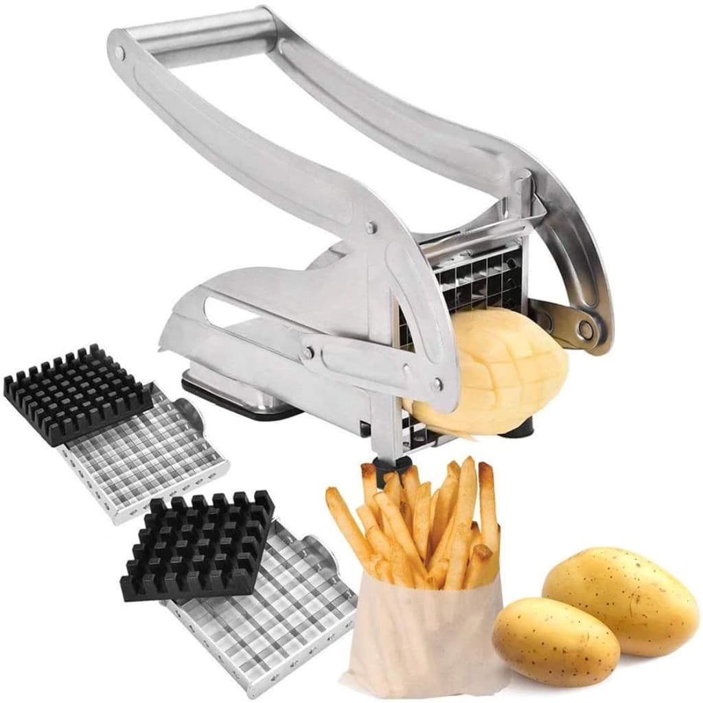 Fatiador de Batata Palito Cortador de Legumes Inox Manual