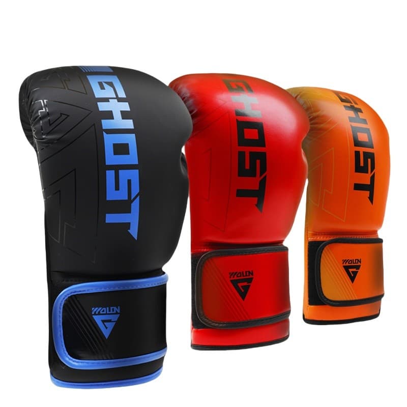 Wolon 8 10 12 14 16OZ Crianças Adultos Boxe Muay Thai Luvas Sanda Artes Marciais Luta Mittens Equipamento De Treinamento