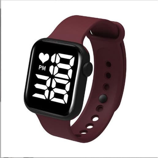 Relógio Digital Masculino Feminino Resiste Água Skmei 1876 - Vinho