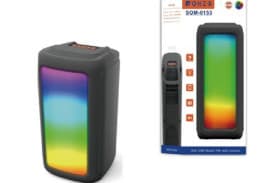 Caixa de Som bluetooh Iluminação RGB Preto