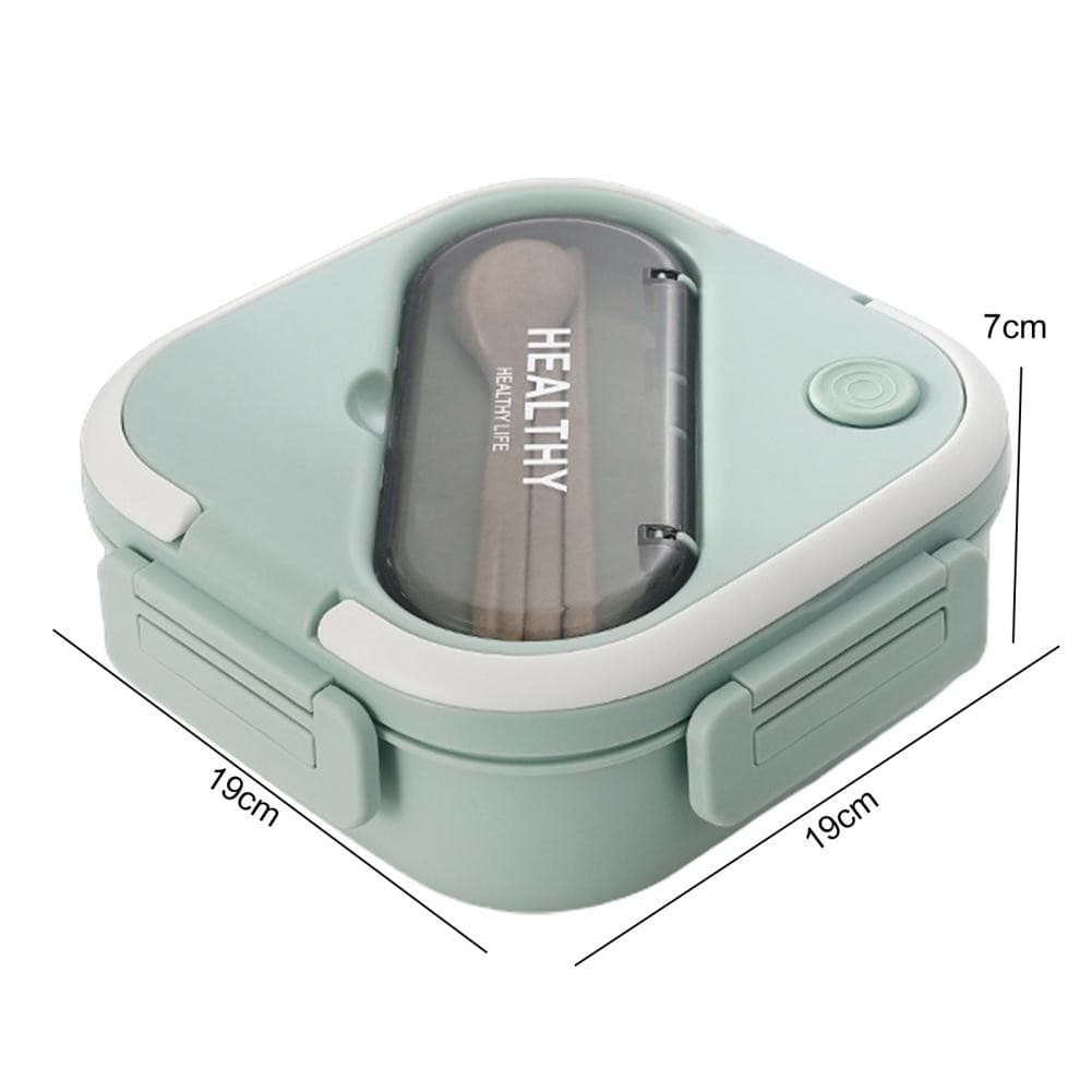 Marmita Térmica Hermética Com Talher Com Alça 1300ml Verde Militar 0061