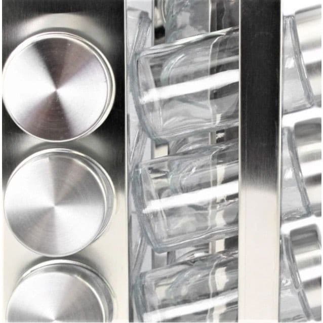 Porta Temperos Prático e Moderno: 16 Potes, Base Giratória e Material de Alta Qualidade para sua Cozinha